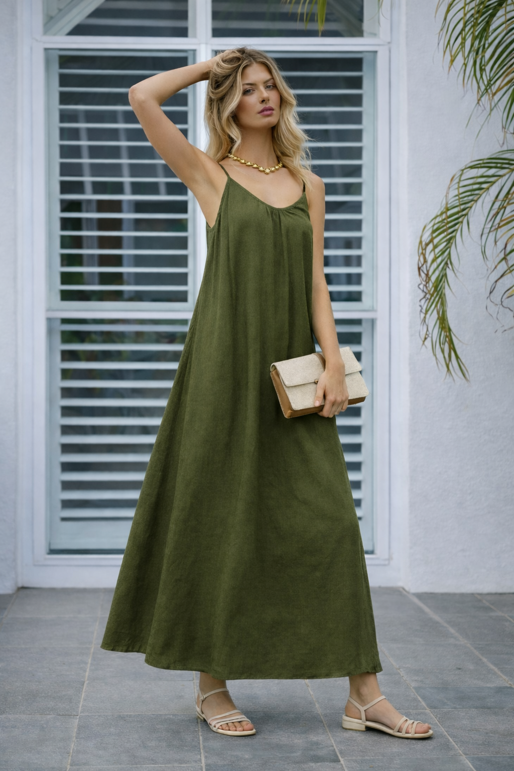 Valresse Backless Cami Maxi Dress
